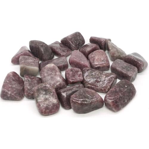 Natural Stone Lilac Lepidolite Crystal Gem Stone Freeform Tumbled Stones Feng Shui Chakra Healing Reiki Stone