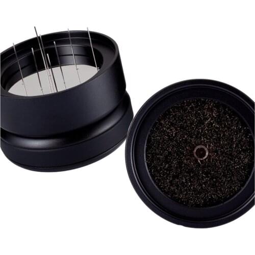 New Needle 58mm Coffee Tamper Adjustable Depth Distributor Leveler Coffee Powder Distributor Needle Type Tool