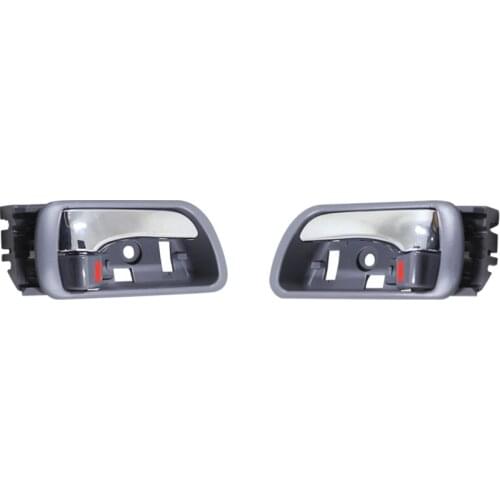 ONE PAIR GRAY CHROME INTERIOR DOOR HANDLE FOR CAMRY 2002 2003 2004 2005 2006 RH:69205-AA030-B0 LH:69206-AA030-B0