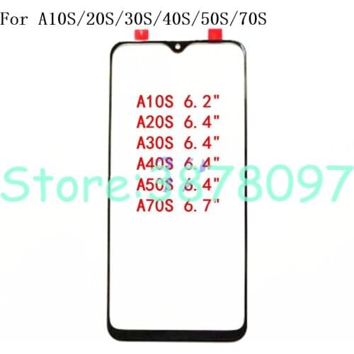Original For Samsung Galaxy A10S A20S A30S A40S A50S A70S LCD Front Touch Screen Glass Outer Lens