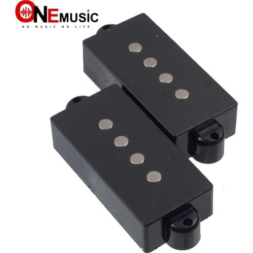 Open Type 4 string Precision P Bass Guitar Pickup For Electric Bass Guitar Parts Black