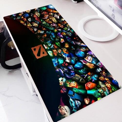 PC Gamer Dota 2 Cabinet Non-slip Mat Keyboard Gaming Accessories Kawaii Mouse Pad Anime Mousepad Company Deskmat Desk Protector