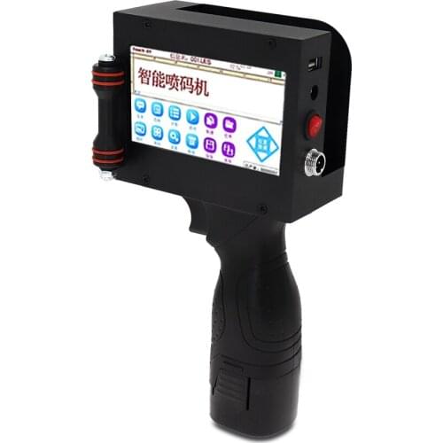 Portable 25.4mm Handheld Inject Printer for Food Packing Label Machine Glass Cosmetics Metal Plastic Pipe Stone Wood Board