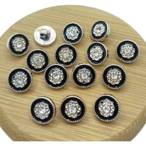 1/10/30pcs/lot High-grade imitation gemstone flower buttons,12mm sewing buttons for shirt,crystal buttons for garments