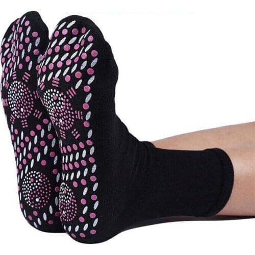 Self-heating Foot Massage Socks Magnetic Therapy Health Socks Autumn And Winter Intense Spot Fever Applicable For Feet Foot Care