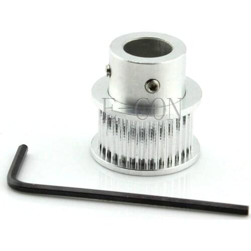 1PCS GT2 Timing Pulley Alumium 32 Teeth Bore 10mm Teeth width 11mm for Width 10mm GT2 Timing Belt and 3D Printer Stepper motor