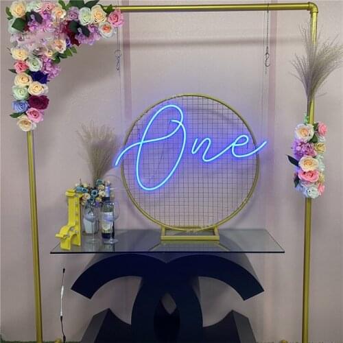 Led Neon Sign ONE Phrase Led for Baby Happy Birthday Wall Art Home Bar Light Personalized Decor Party Celebrate birthday