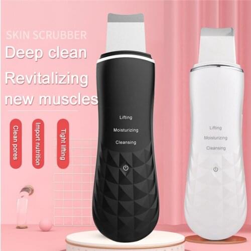 Ultrasonic Skin Scrubber Face Cleanser Blackhead Acne Removal Facial Spa Vibration Massager Ultrasound Peeling Clean Machine