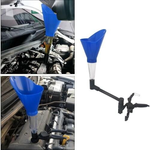Universal No-Spill Automotive Car Engine Oil Funnel Adapters Hands Free
