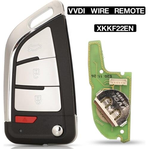 Kutery Universal PN:XKKF22EN VVDI2 Wire Remote Car Key For Xhorse Key Programmer Mini Key Tool VVDI Key Tool MAX For BMW