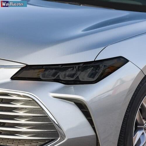 Car Headlight Protective Film Self Healing Transparent Black TPU Sticker For Toyota RAV4 Avalon Camry 2018 2019 2020 Accessories