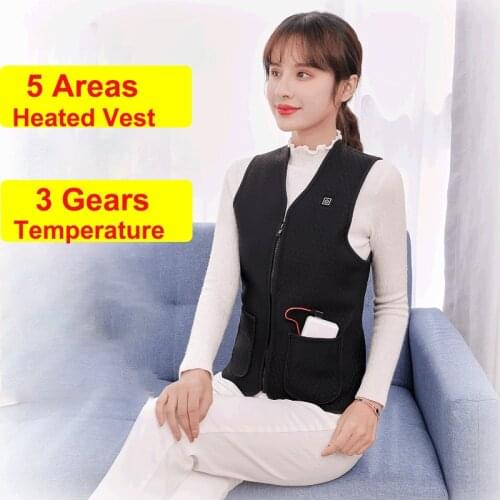 Electric Heating Vest Winter Jacket Women Men Usb Heated Vest Heated Jacket Winter Outdoor Vest Thermal Vest Bodywarmer Mannen