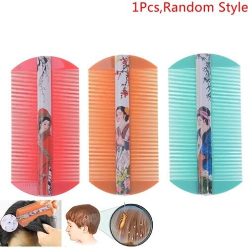 1Pcs Double Sided Head Hair Lice Comb Protable Fine Tooth Head Lice Flea Nit Hair Combs For Styling Tools