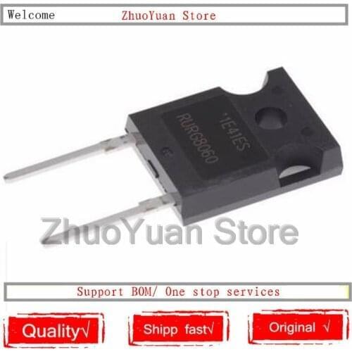 10PCS/lot RURG8060 600V80A TO-247-2 Fast recovery dioder