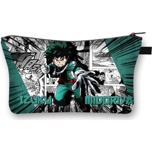 Anime Boku No Hero Academia Makeup Bags With Multicolor Girls Cosmetics Pouchs For Travel Ladies Pouch Women Cosmetic Bag