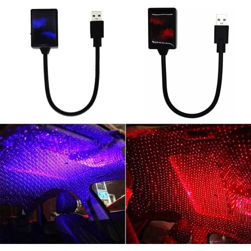 Car Atmosphere Lamp,Auto Roof Ceiling Decoration Colourful LED Star Night Lights Projector for Car/Home/Party