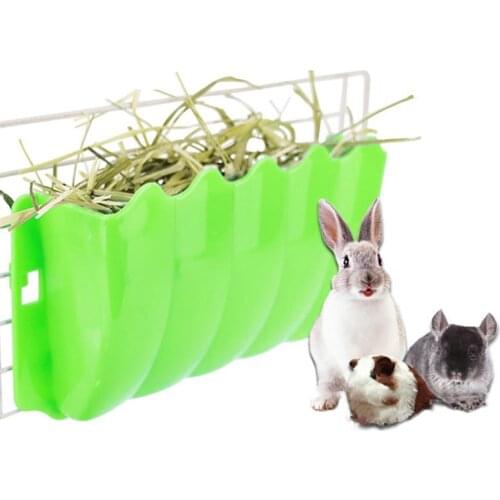 1 Piece Rabbit Feeder Creative Cage Wall Hanging Rabbit Hamster Rats Hay Feeder Bowl Small Animal Feeding Food Accessories