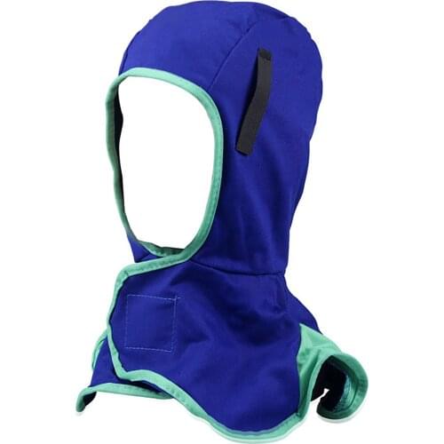 Breathable Welding Hat Headgear Washable Protection Hood Flame Retardant Helmet Welding Neck Protection Welder Head Cap Cover