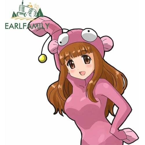 EARLFAMILY 13cm x 11.5cm for GIRLS und PANZER Takebe Saori Car Stickers Waterproof Car Accessoires Vinyl Decals Windows Decor