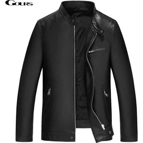 GOURS Men's Leather Jackets
