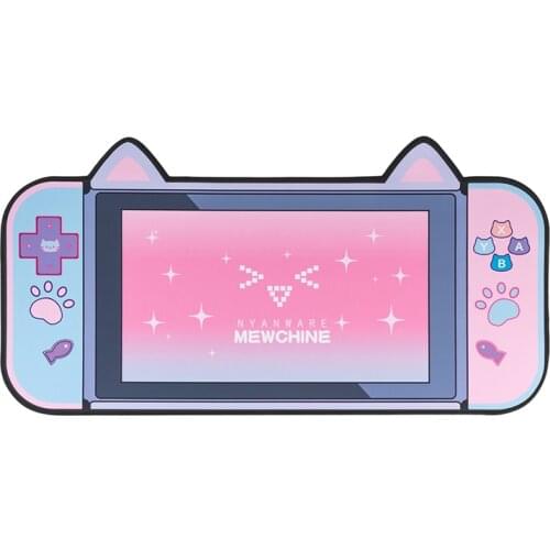 DATA FROG Kawaii Mouse Pad With Gaming Keyboard Wrist Rest Computer Desk Pad for Nintendo Cartoon Pink Game Pad Accessories