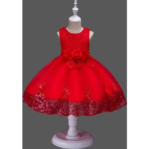 Summer childrens clothing girls dress skirt childrens wedding evening dress lace flower tutu skirt