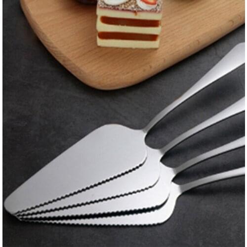 Stainless Steel Pizza Shovel Silver Cake Butter Cheese Ice Cream Dessert Cutter Food Helper Turner Divider Pastry Kitchen Tool