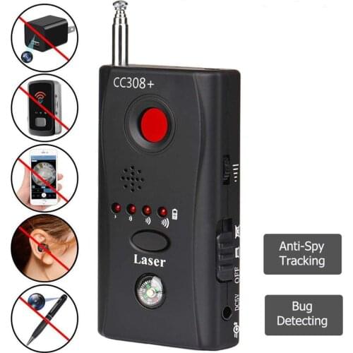 Wiretapping Bug Mini GPS Tracker Finder Anti Spy Bug Detector CC308 Hidden Camera Sound Signal GSM Spy Devices Dedektor