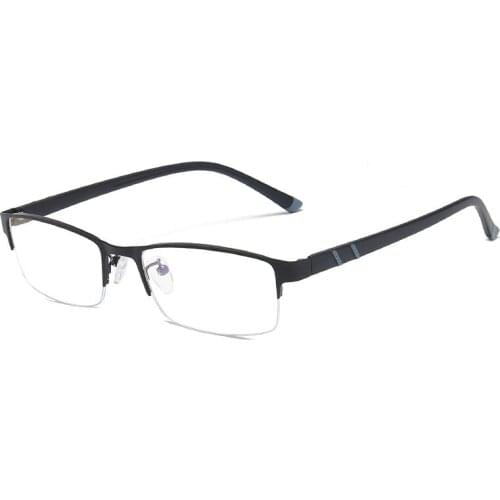 2019 Men Business Anti blue Glasses Flexible Leg Metal Frames Computer Goggles Blue Light Blocking Glasses Prescription glasses