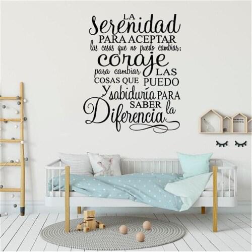 Bendiga esta casa con amor y felicidad Wall Decal Spanish Quote Wall Sticker Vinyl Art Mural RU4041