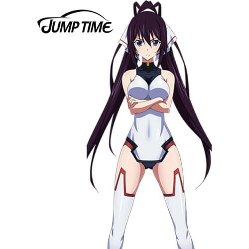 JumpTime 13cm x 6.5cm Japanese Anime Infinite Stratos Shinonono Houki Car-Styling Vehicle Car Stickers Waterproof Accessories