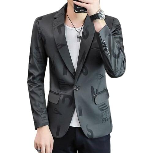 2021 Spring Autumn New Mens Blazers Korean Style Slim Fit Casual Suit Jackets Business Formal Male Wedding Dress Coats Clothing