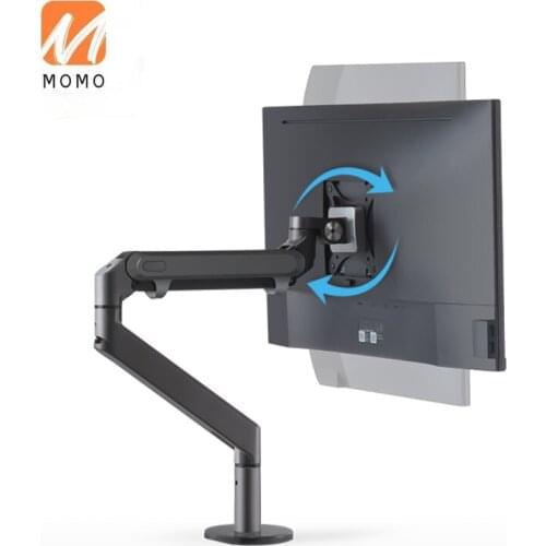 Single Monitor Arm Clamp Grommet Mounting Adjustable Screen Tilt and Cable Organizer