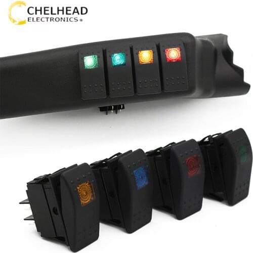 Left A Pillar Switch Panel 4 Rocker Switches Pod Panel for Jeep Wrangler JK 2007-2018 For JEEP Car Accessories