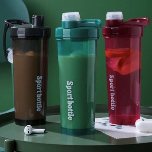 500/700ml Summer Sports Shaker Bottle With Stirring Ball Portable Leak Proof Travel Water Cup Detachable Juicer Teapot Milkshake