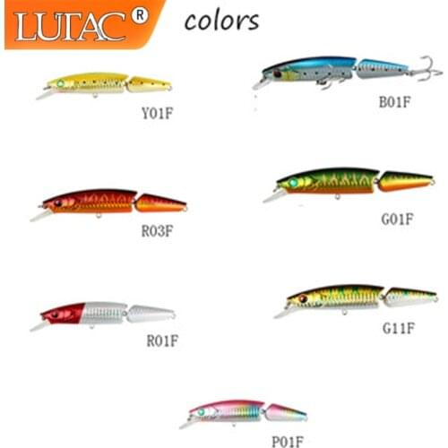 Lutac Minnow Fishing Lures Floting Wobblers Hard Artificial Plastic Stickbaits Laser Tackle