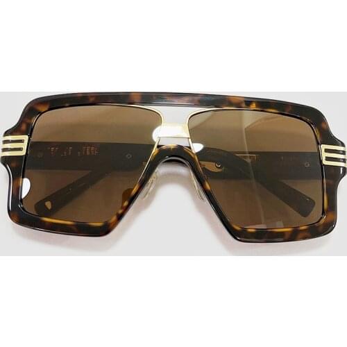 Brand Design Goggle Sunglasses Men Gradient Sun Glasses Shades Lens Ladies Frameless Eyeglasses