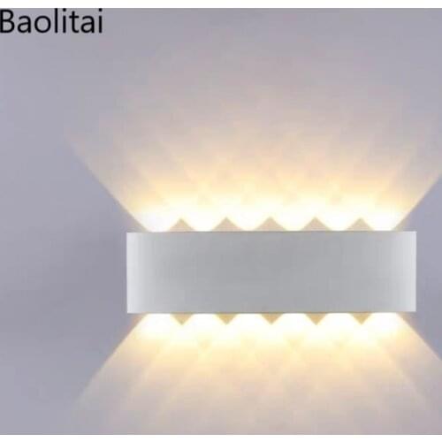 Modern Aluminum Led 10W 12W Wall Light IP66 Outdoor Indoor Up Down Home Decor Stairs Aisle Bedroom Background Wall Lamp Sconces
