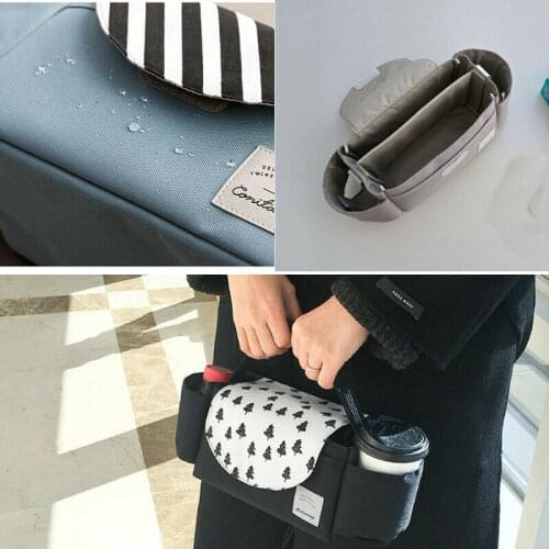 FB18164 Storage Bags Universal Buggy Baby Pram Organizer Bottle Holder Baby Stroller Accessory Stroller Caddy Storage Bag