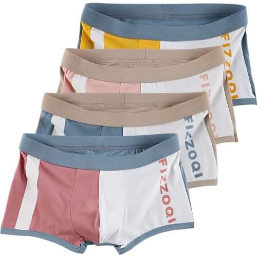 4Pcs/Pack Boxer Men Cotton Breathable High Quality Underpants Male Clothes Fashion Mens Underwear Boxers Man Boxing Shorts