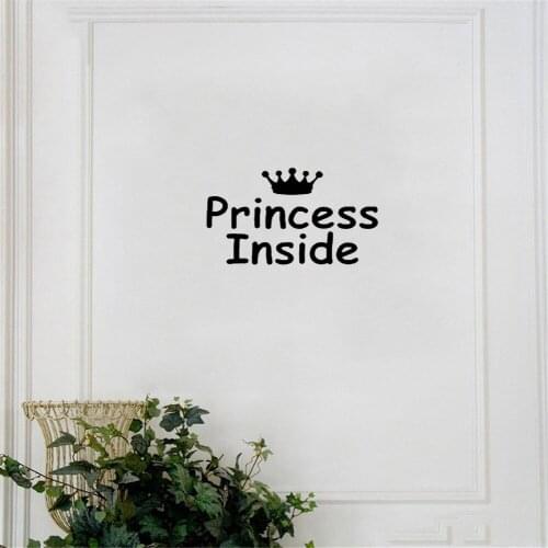 Creative Princess Inside Girl Bedroom Wall Sticker Door Stickers Bedroom Room Door Wall Decor Decal Vinyl Mural sv19