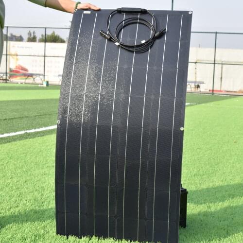 High Quality Full Power Single Crystal Solar Panels for caravans and camping, 100W, 18V, 12V