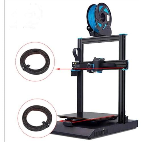 High Quality 2GT-6mm Split Belt x-Axis y-Axis Copper Buckle Rubber Belt Spare Parts for Artillery Sidewinder x1 Gates 3D Printer