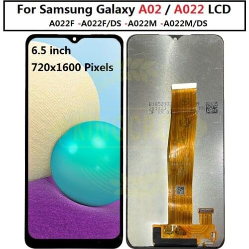 For Samsung Galaxy A02 SM-A022 A022m LCD with frame Display Touch Screen Digitizer A022FN/DS A022F/DS A022G For samsung A022 lcd