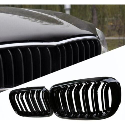 2Pcs Front Kidney Grille Grill 51117294486 51137316061 51137316062 for BMW X5 F15 2014-2017 Accessories
