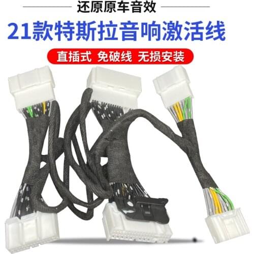 TESLA MODEL 3 2021 Interior Modification Accessories Audio Activation Upgrade Modification Car Speaker Cable Lossless upgrade