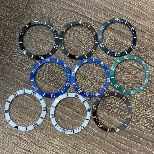Watch accessories SUB ceramic bezel outer diameter: 38mm inner diameter: 30.8mm suitable for 40mm case assembly