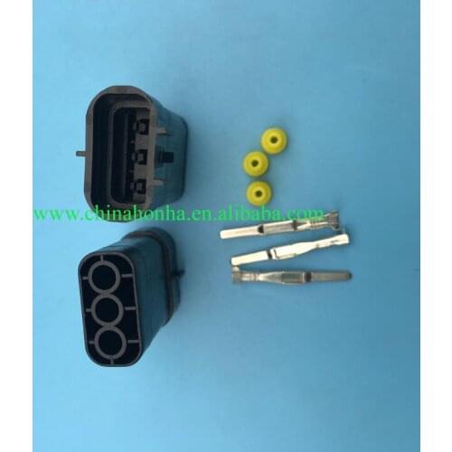 Free shipping 10sets forToyota 3 Pin Waterproof Fuel Injector Connector Plugs male part of sumitomo 6189-0099