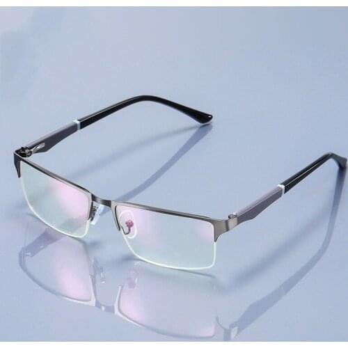 Bifocal Anti Blue Light Half Frame Presbyopia Glasses Spring Hinge Near and Far Anti Blue Light Presbyopic Glasses Gold
