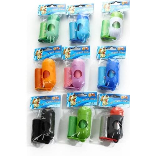 Dog Waste Poop Bag Degradable Outdoor Pet Cat Excrement Garbage Clean Bags with Cute Dispenser Mini Container Pet Supplies
